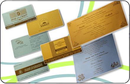 invitation and business cards